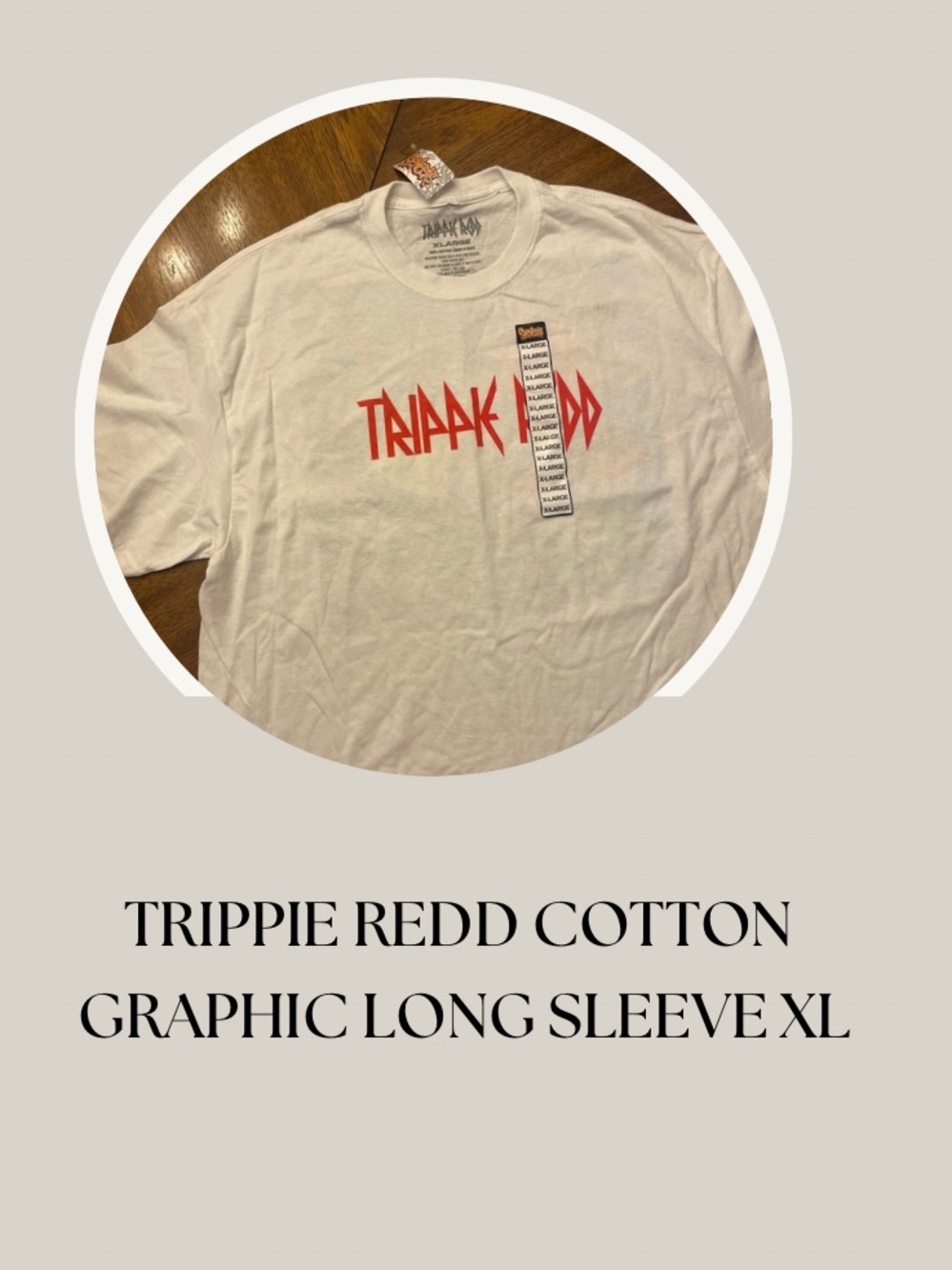NWT TRIPPIE REDD COTTON GRAPHIC LONG SLEEVE XL